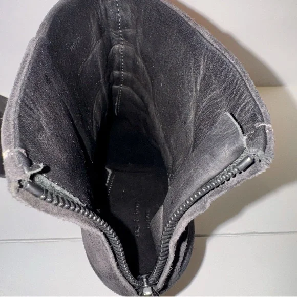 Rag & Bone Newbury Black Leather Suede Ankle Boots Sz 9.5 ASO Celebrities Chunky - Picture 14 of 15